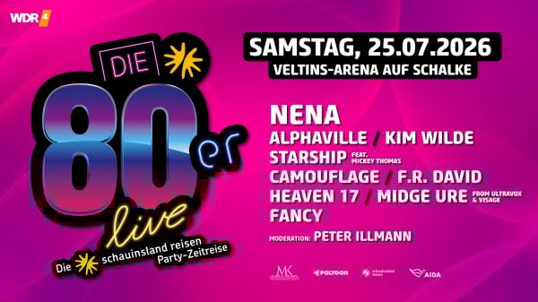 Schmuckgrafik 80er live auf Schalke