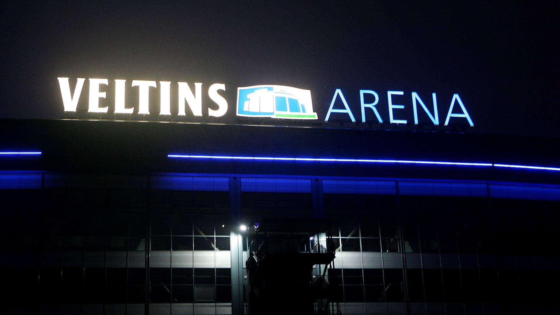 Schriftzug der VELTINS-Arena