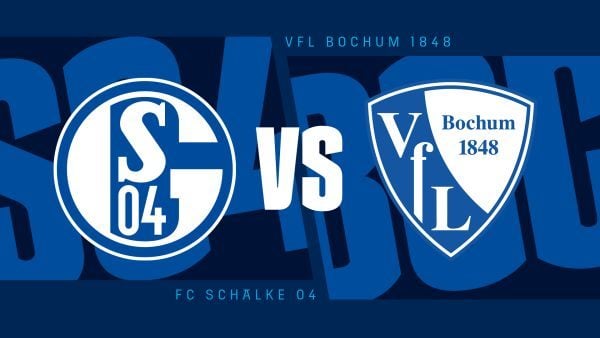 Bild vonm Schalke Logo und vom VfL Bochum Logo