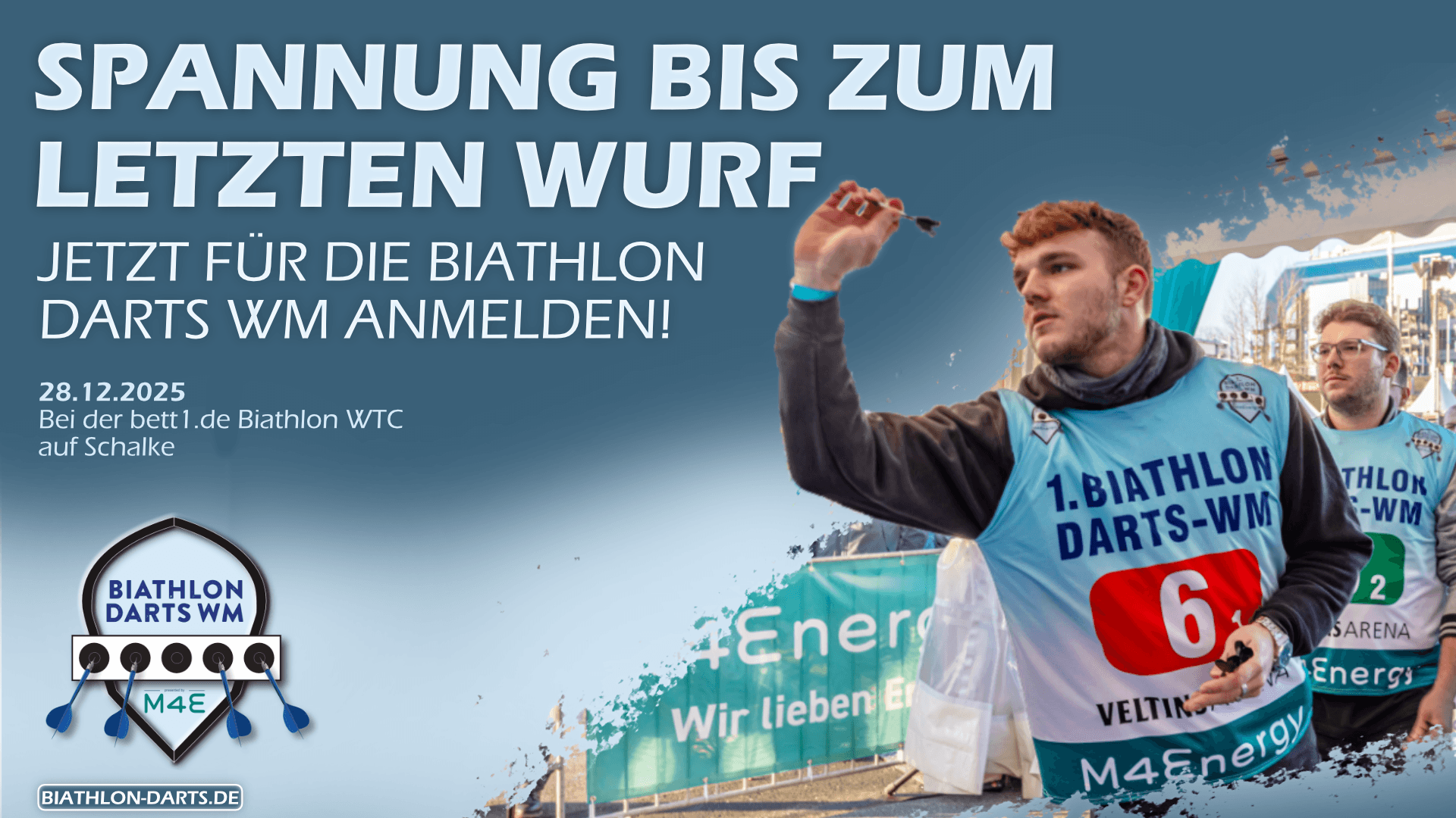 Schmuckgrafik zur Biathlon-Darts-WM 2025.