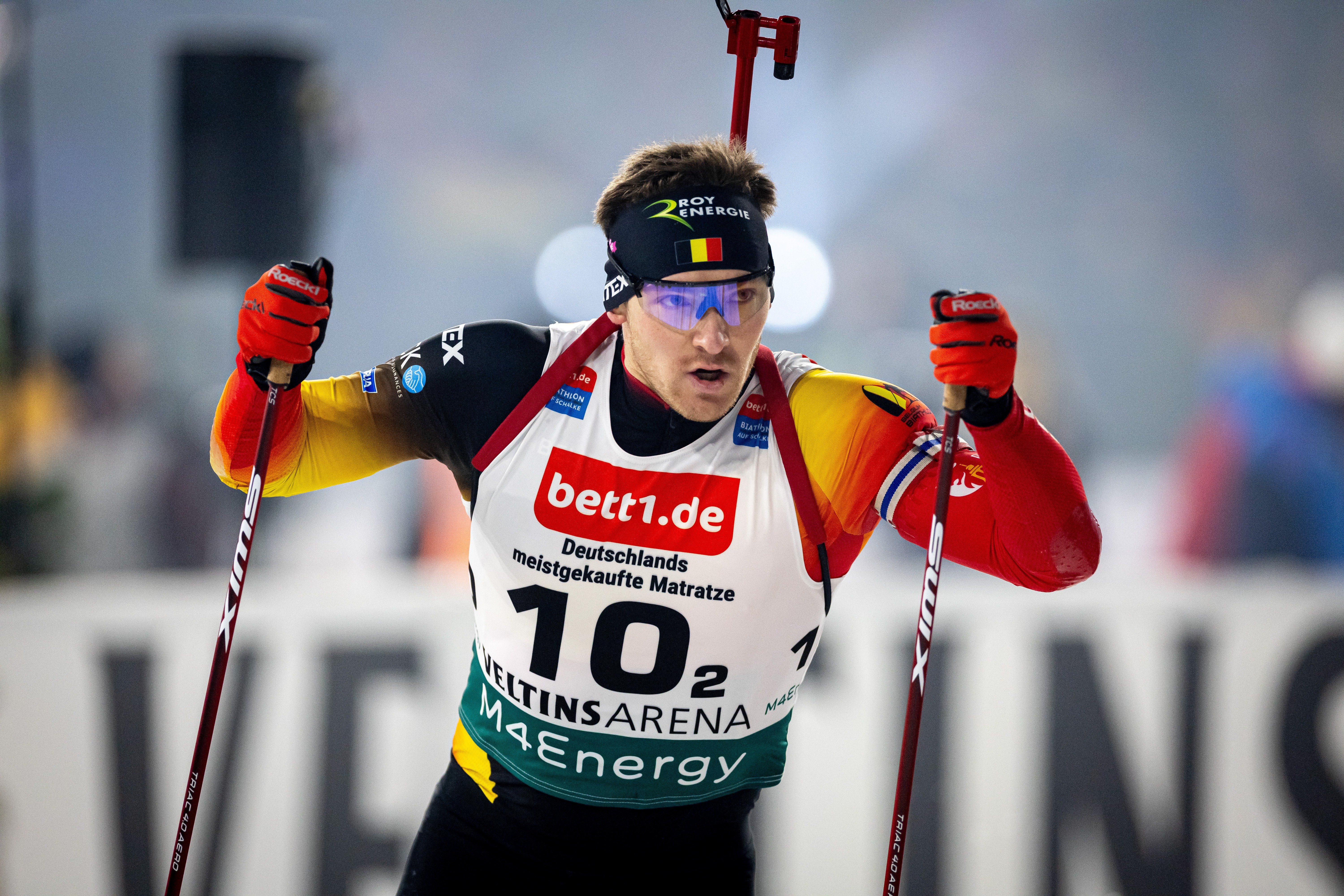 Belgischer Biathlet auf Schalke.