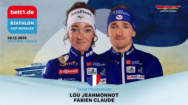 Schmuckgrafik zu Team Frankreich beim Biathlon auf Schalke.