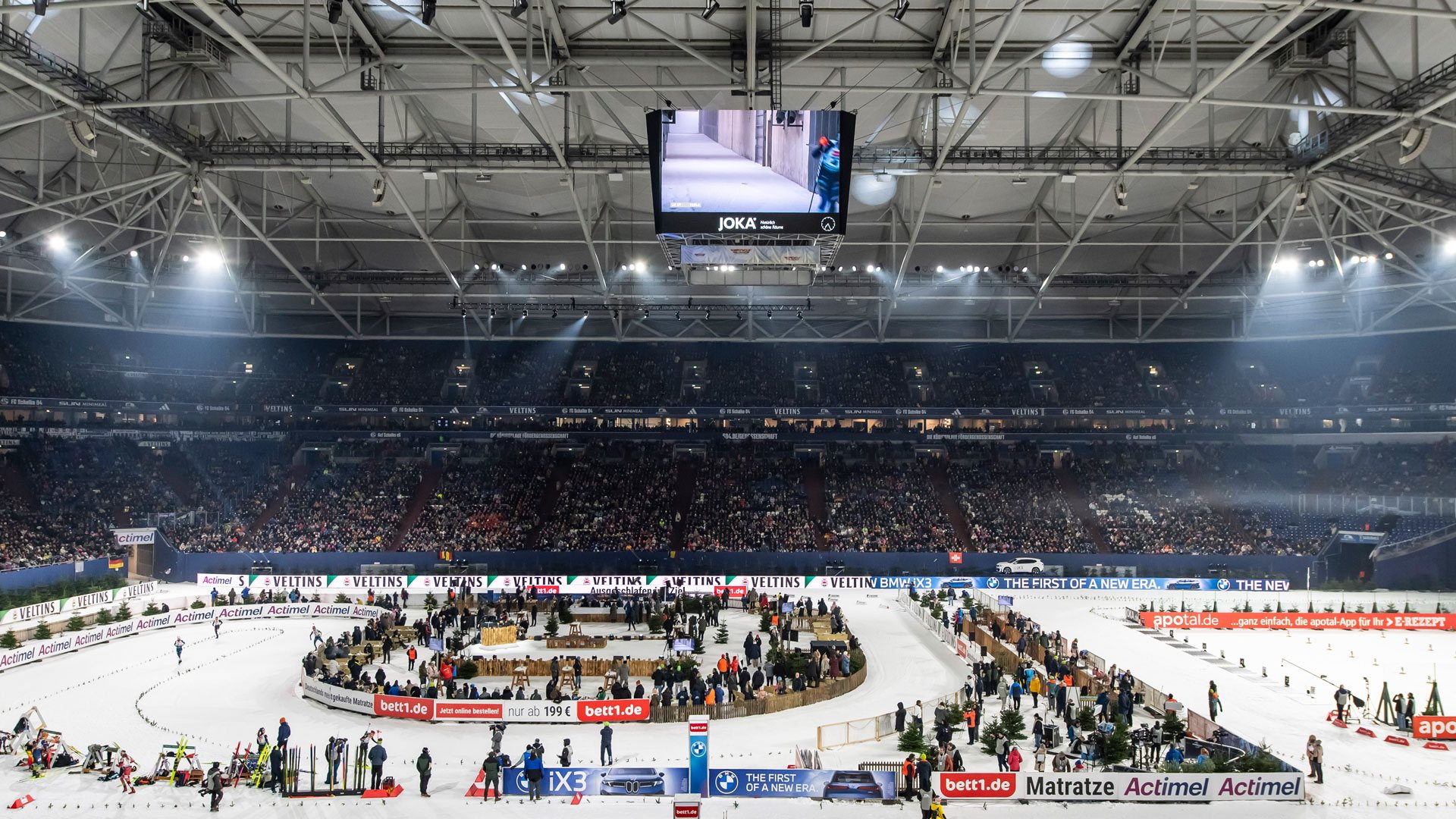 Innenraum beim Biathlon auf Schalke.
